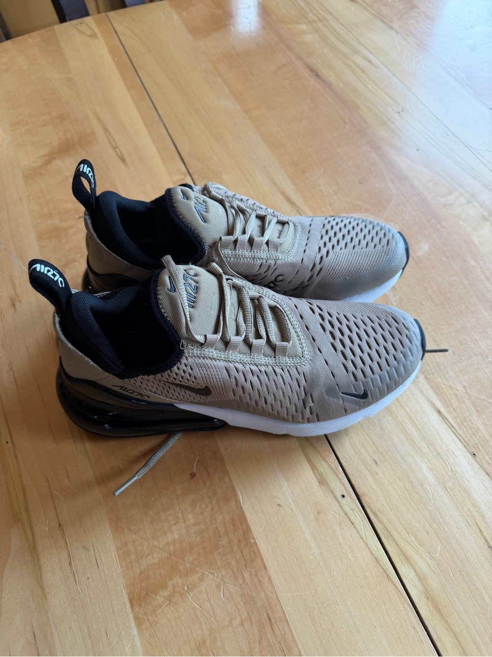 Nike Kids Tan and Black Air Max Style Sneakers